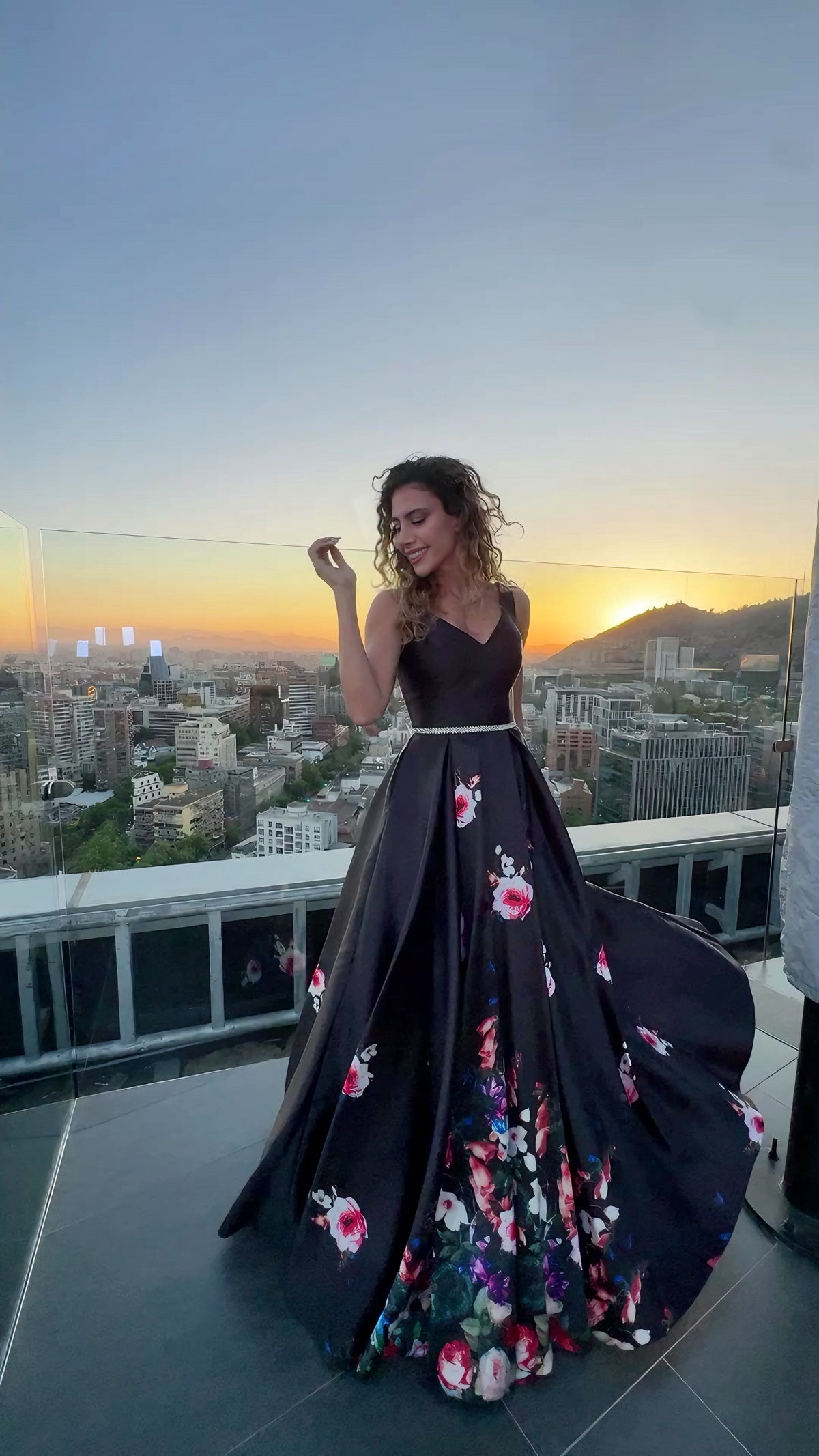 VESTIDO LARGO L9920 NEGRO