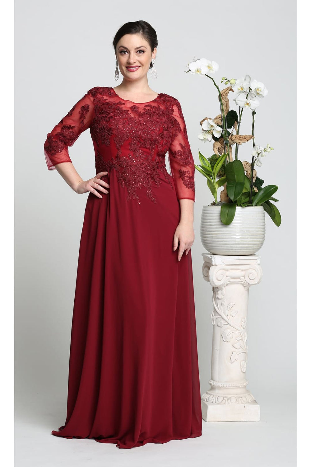 VESTIDO LARGO ELEONORA BURDEO
