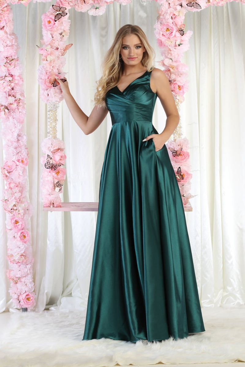 VESTIDO LARGO VERONA VERDE ESMERALDA