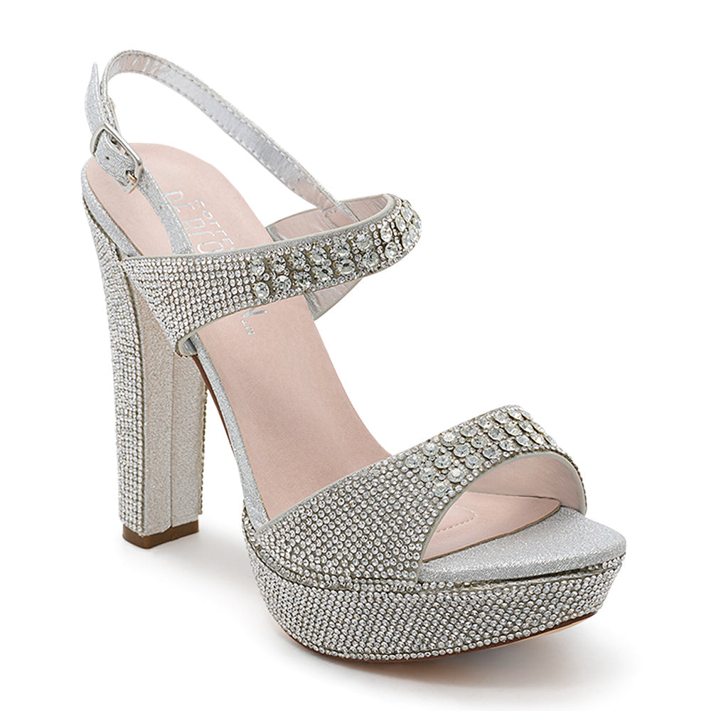 ZAPATO ALTO VIVIAN-89 PLATEADO