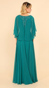 VESTIDO DE FIESTA LARGO L0275 VERDE