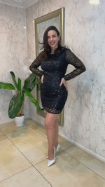 VESTIDO CORTO C288 NEGRO