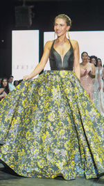 VESTIDO LARGO L2273 AMARILLO