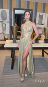VESTIDO DE FIESTA DORADO L512330