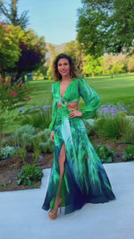 VESTIDO DE FIESTA LARGO L512300 VERDE