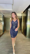 VESTIDO CORTO CAZ2 AZUL