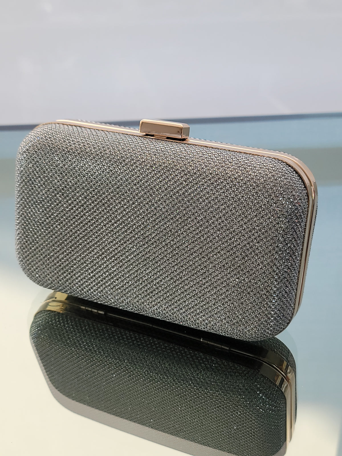 CARTERA DE FIESTA 001GPL GRIS PLATA