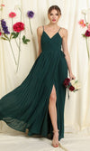 VESTIDO LARGO L19491 VERDE ESMERALDA