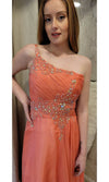 VESTIDO LARGO L5446 CORAL