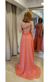 VESTIDO LARGO L5446 CORAL