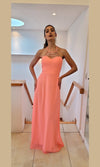 VESTIDO LARGO L626 CORAL