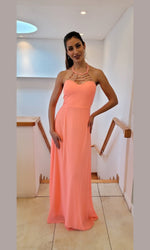 VESTIDO LARGO L626 CORAL