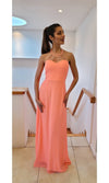 VESTIDO LARGO L626 CORAL