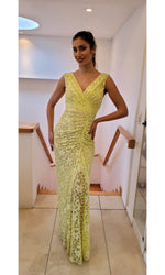 VESTIDO LARGO L506297 AMARILLO