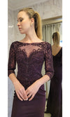 VESTIDO LARGO LM188 MORADO