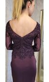 VESTIDO LARGO LM188 MORADO