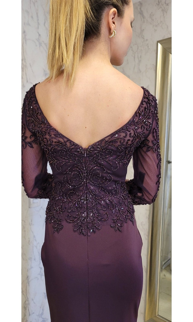 VESTIDO LARGO LM188 MORADO