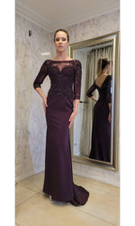 VESTIDO LARGO LM188 MORADO