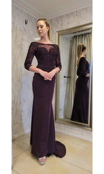 VESTIDO LARGO LM188 MORADO