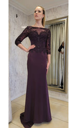 VESTIDO LARGO LM188 MORADO