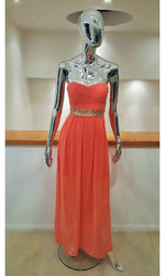 VESTIDO LARGO L209 CORAL