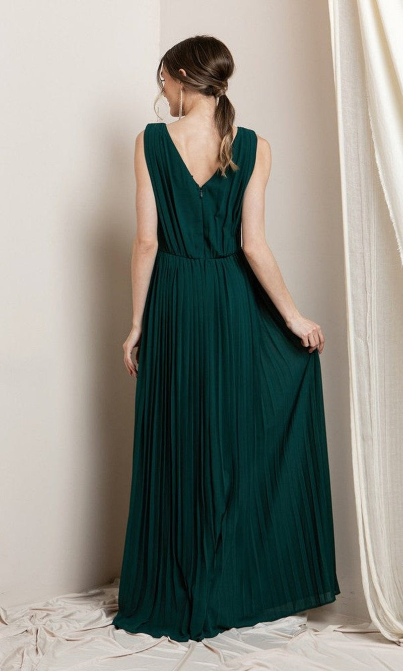 VESTIDO LARGO L21088 AZUL MARINO