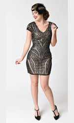 VESTIDO CORTO C212448 NEGRO