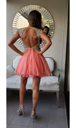 VESTIDO CORTO C2151 CORAL