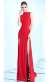 VESTIDO LARGO L25034 ROJO