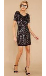 VESTIDO CORTO C2722 NEGRO