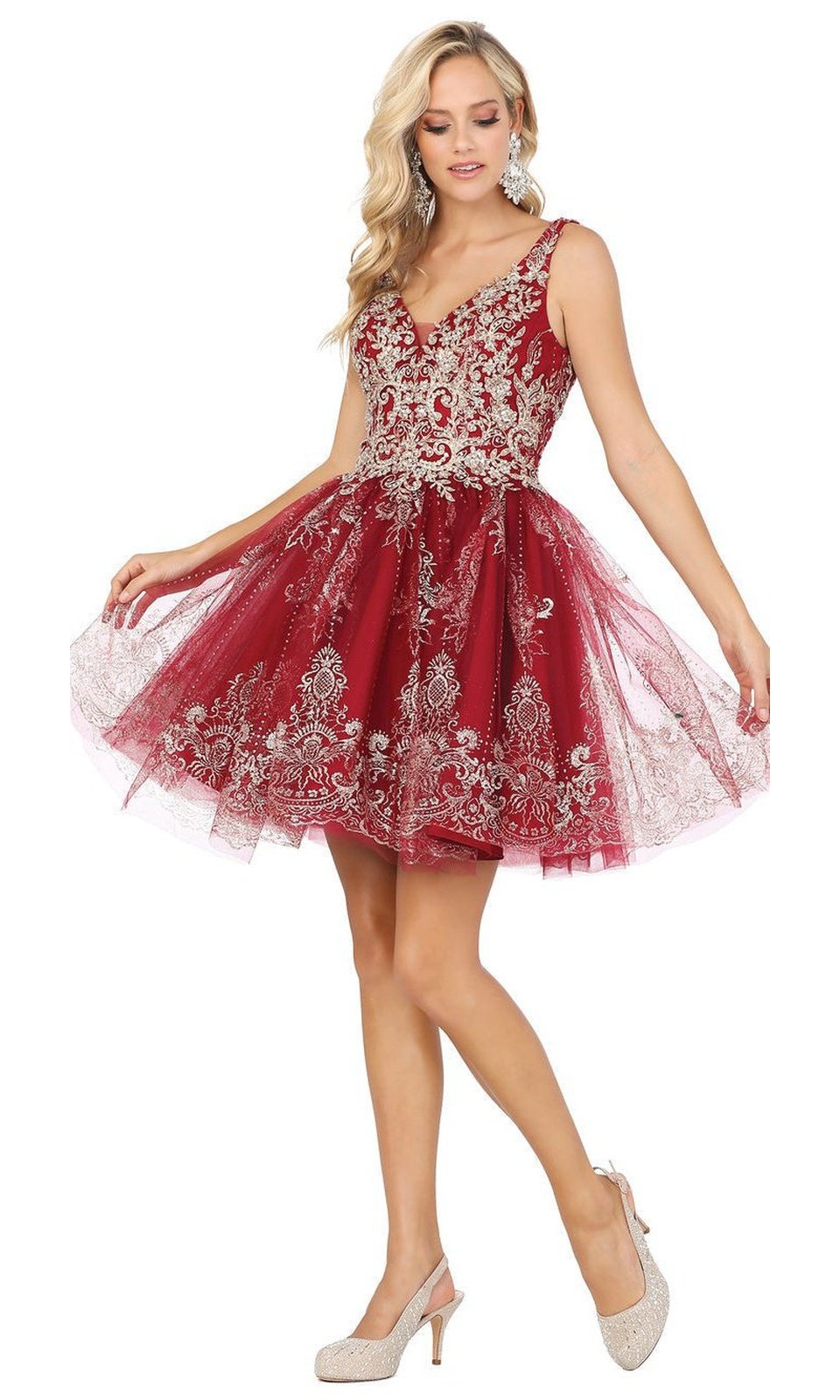 VESTIDO CORTO C3237 BURDEO