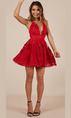 VESTIDO CORTO C4075 ROJO