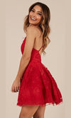 VESTIDO CORTO C4075 ROJO