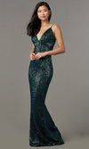 VESTIDO LARGO L5029 GRANATE