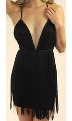 VESTIDO CORTO C5043F NEGRO