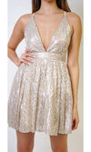 VESTIDO CORTO C5804 BEIGE