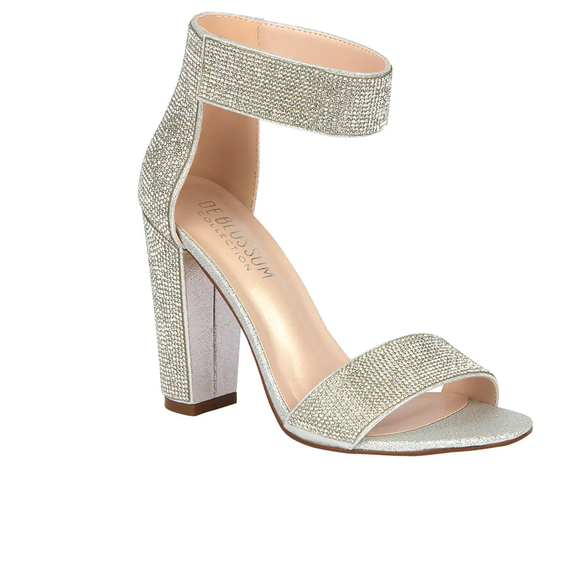 SANDALIA DE FIESTA CELINA-16 PLATEADO