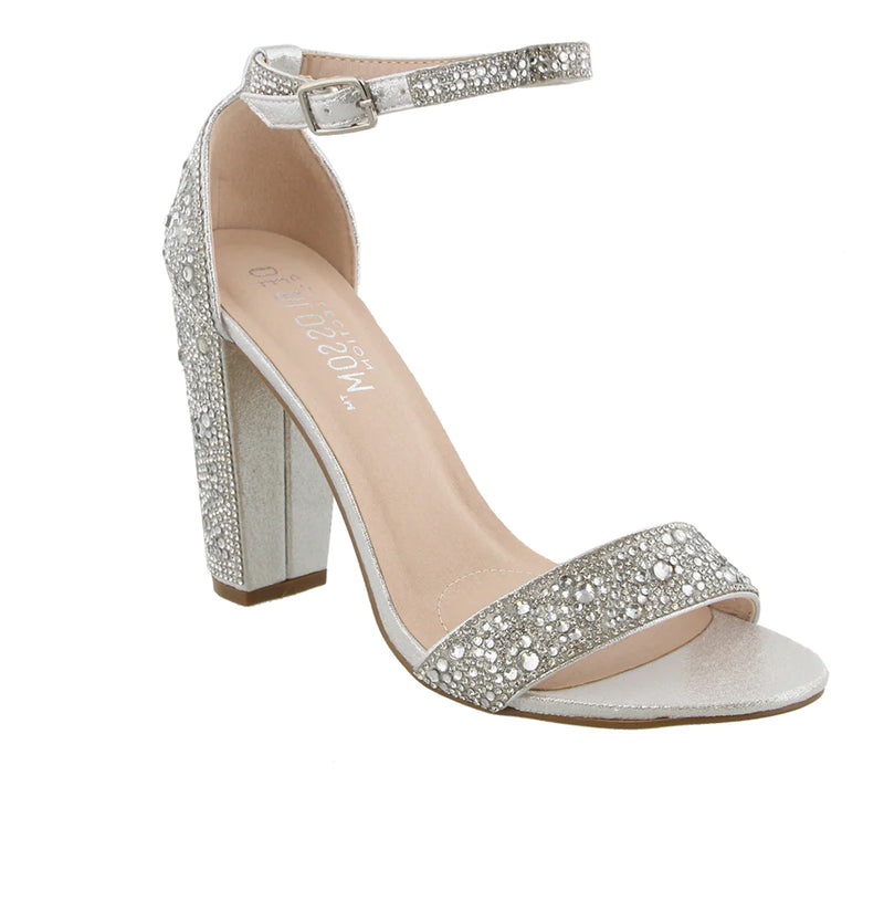 SANDALIA DE FIESTA CELINA-29A PLATEADO
