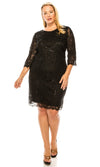 VESTIDO DE FIESTA PLUS SIZE MEDIO M2153