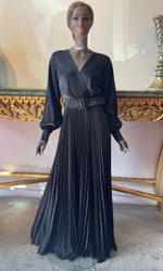 VESTIDO LARGO L7743 NEGRO