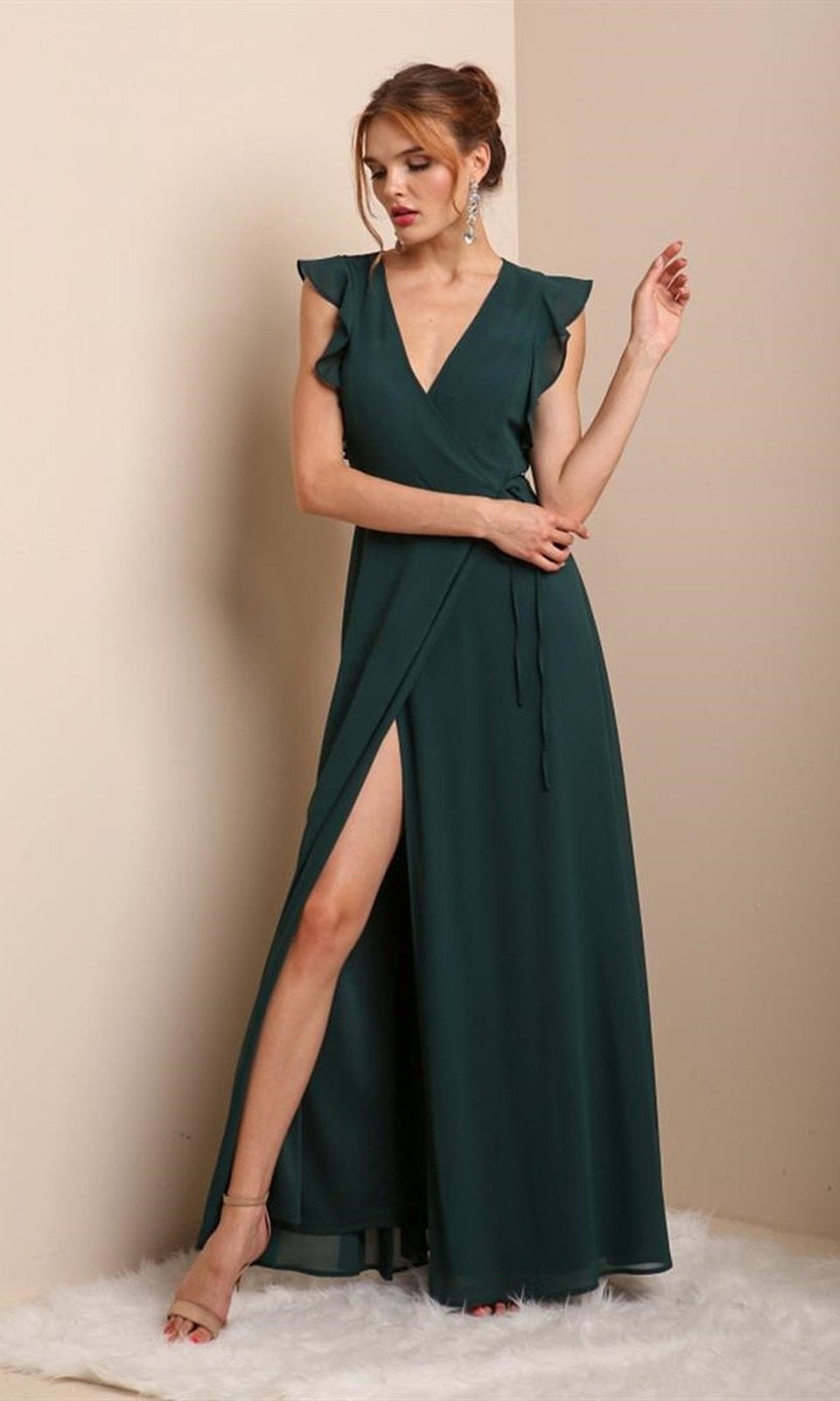 Vestido Verde Vestidos Fiesta Plumeti Verde Vestidos Largos