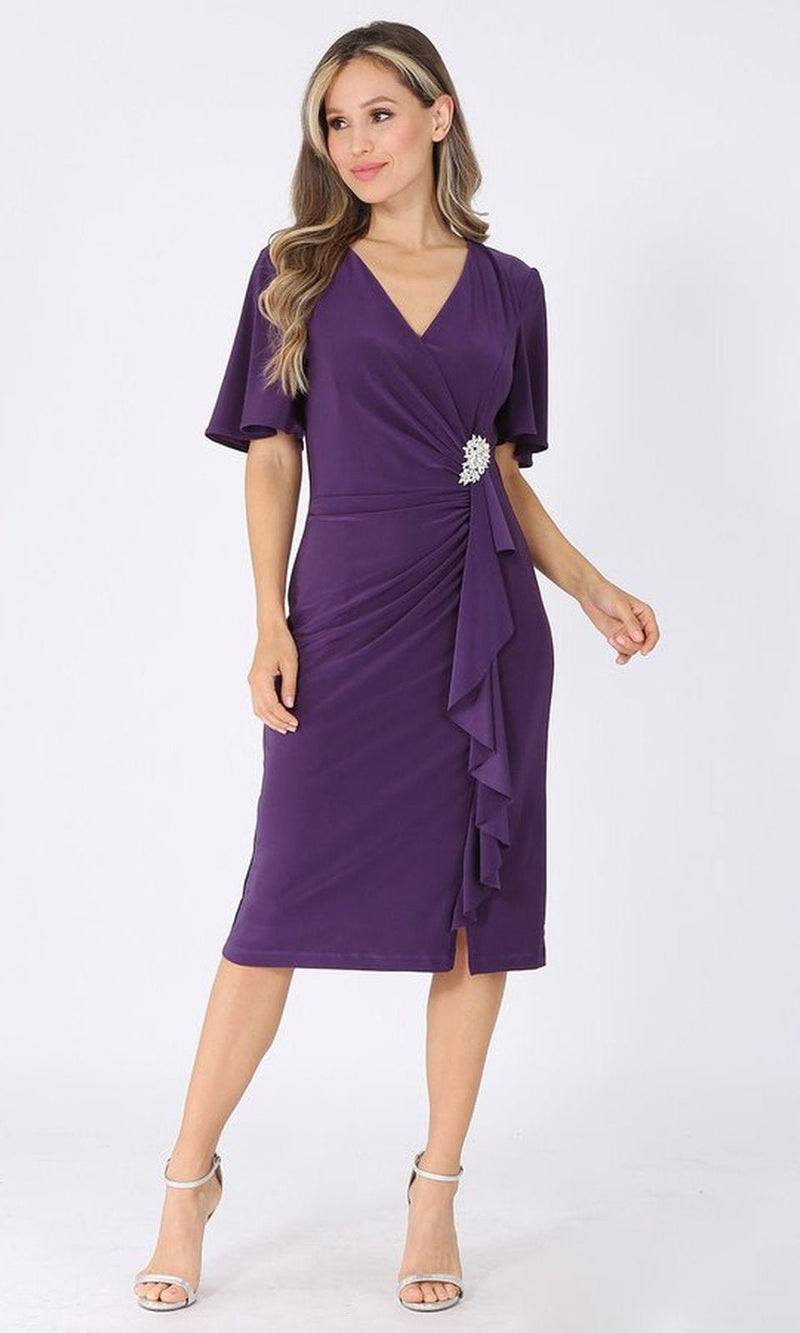 VESTIDO MEDIO M660 MORADO