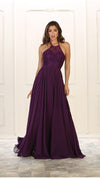 VESTIDO LARGO L1507 MORADO