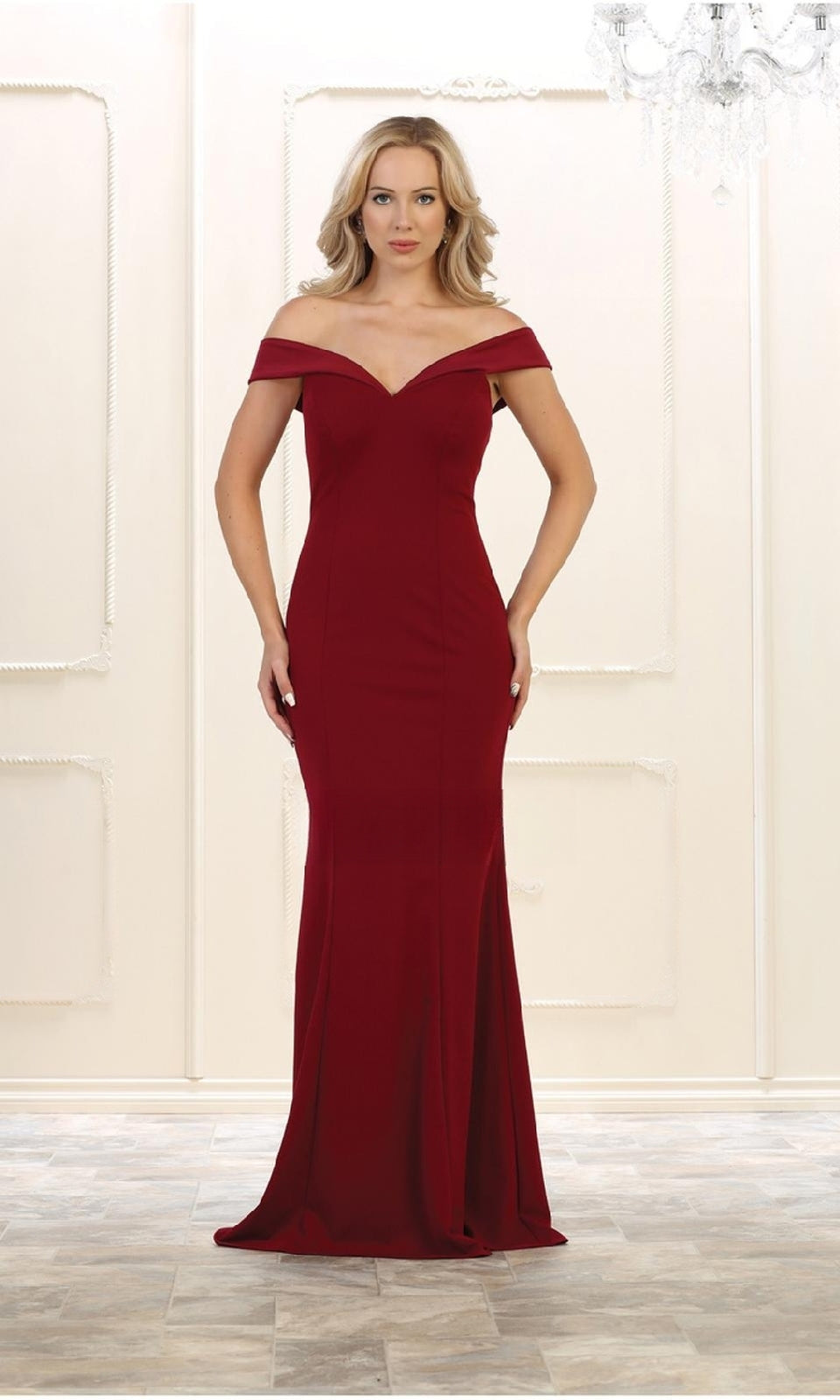 VESTIDO LARGO L1546 BURDEO