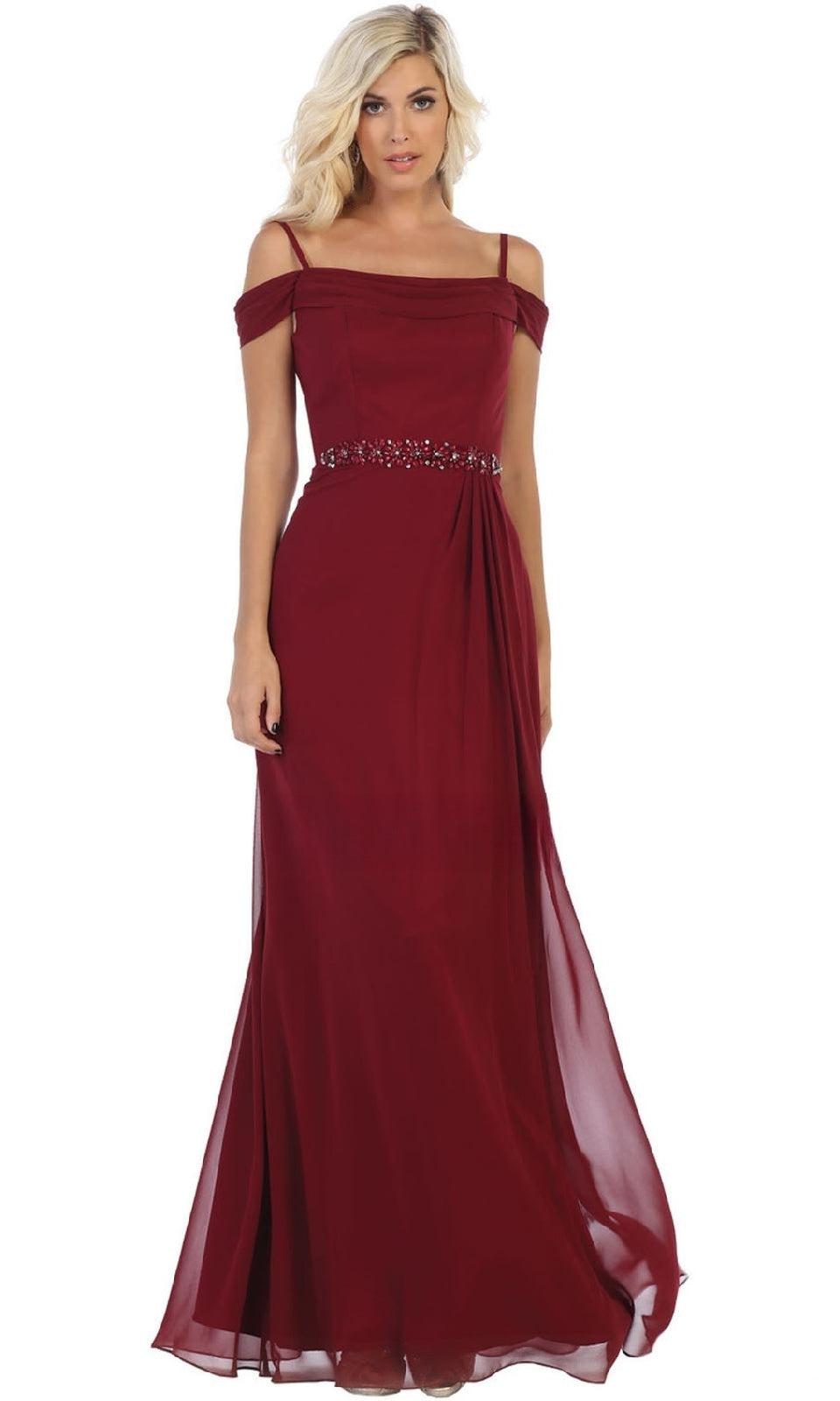 VESTIDO LARGO L1611 BURDEO