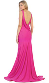 VESTIDO LARGO L1719 MAGENTA