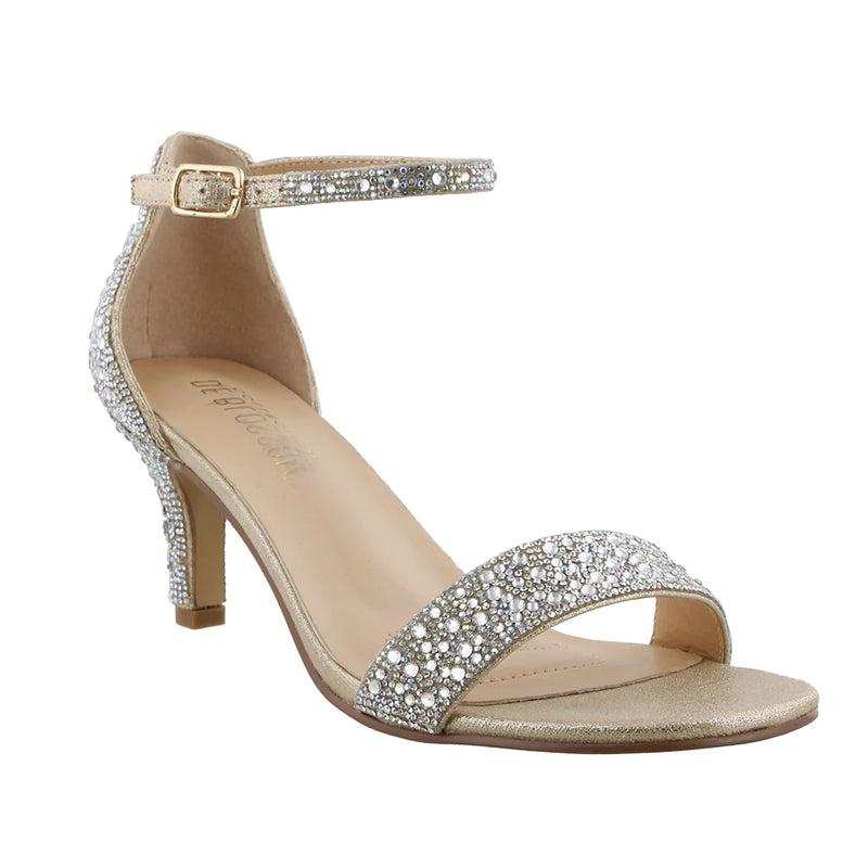 ZAPATOS DE FIESTA SOPHIA-50, TACO PEQUEÑO, DORADO
