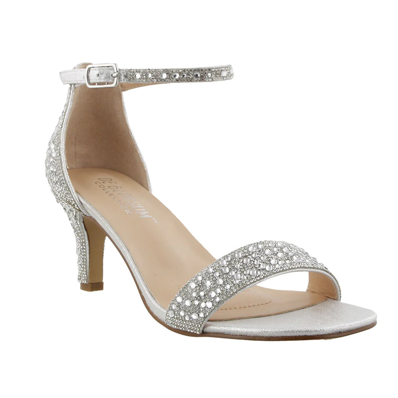 ZAPATOS DE FIESTA SOPHIA-50, TACO PEQUEÑO, PLATEADO