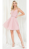 VESTIDO CORTO C027 ROSADO