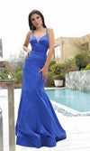 VESTIDO LARGO L773C AZUL